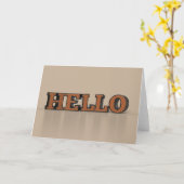 初めまして カード (黄色い花)