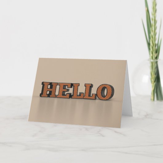 初めまして カード (正面)