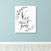 初めまして キャンバスプリント (インサイチュ (ウッドフロア))