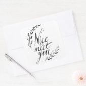 初めまして スクエアシール (封筒)