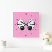 初めまして スクエア壁時計 (ホーム)