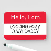 初めまして...パパを探しているベビー 名札 (インサイチュ)