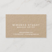 初めまして |プロフェッショナルモダンスクリプトクラフト紙 名刺 (裏面)