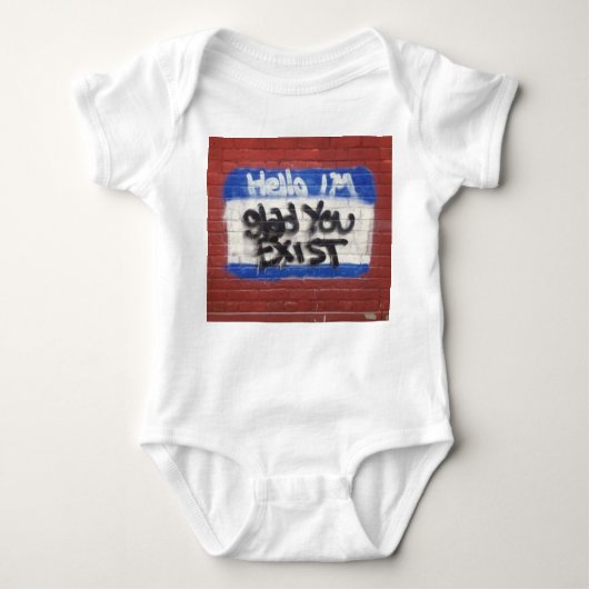 初めまして ベビーボディスーツ (正面)