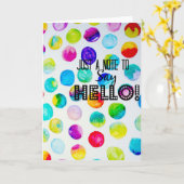 初めまして!メモカード カード (黄色い花)