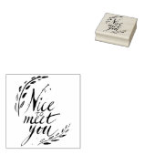 初めまして ラバースタンプ (押印)