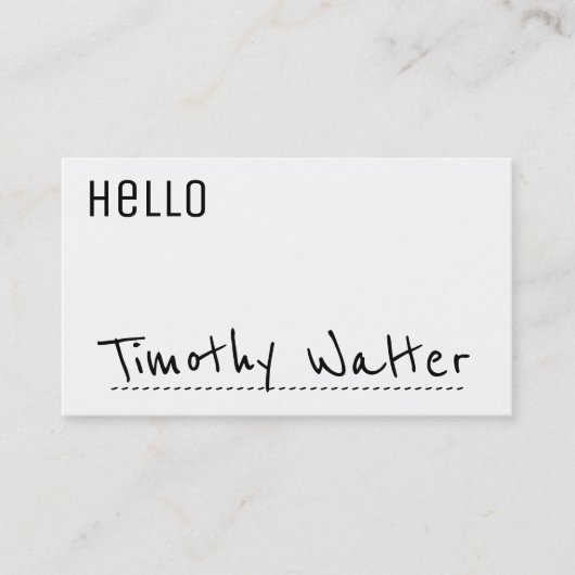 初めまして |名刺 名刺 (正面)