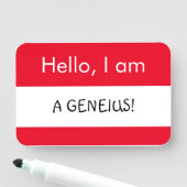 初めまして...天才よ! 名札 (インサイチュ)
