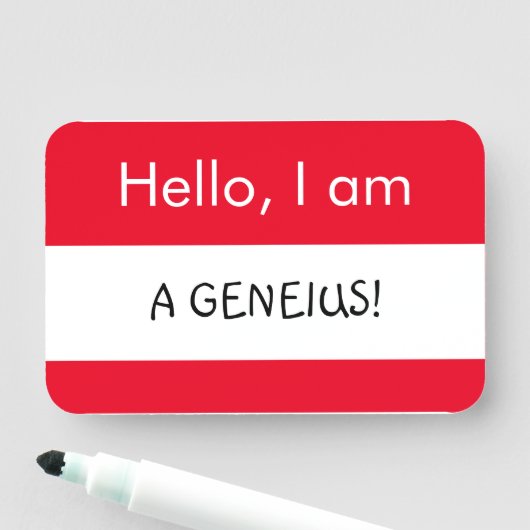 初めまして...天才よ！ 名札 (インサイチュ)