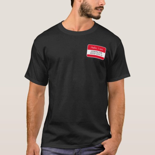 初めまして...姉妹妻を探す Tシャツ (正面)