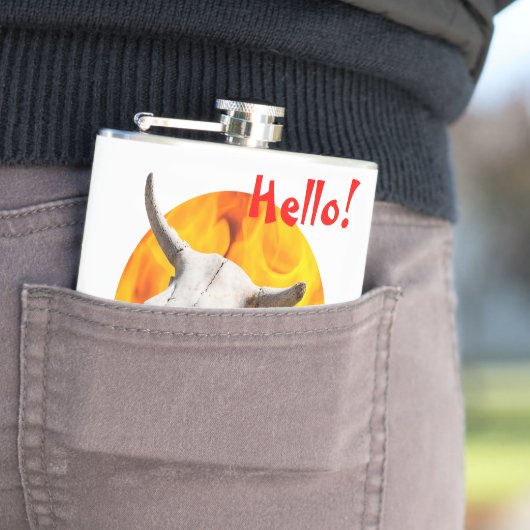 初めまして!悪魔のスカルと火 フラスク (インサイチュ)