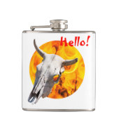 初めまして!悪魔のスカルと火 フラスク (正面)