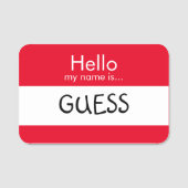 初めまして...推測 名札 (正面)