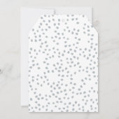 初めまして | 男のモダン子ベビー誕生発表 案内状 (裏面)