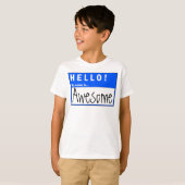 初めまして!私の名前は素晴らしおもしろいTシャツ Tシャツ (正面フル)