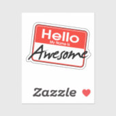 初めまして.私の名前は素晴らし シール (シート)