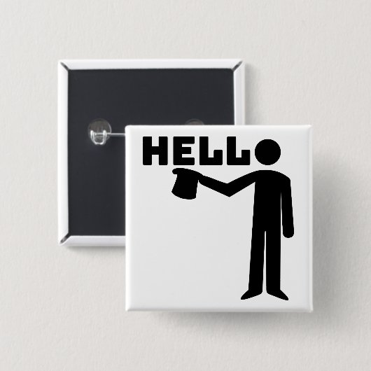 初めまして 缶バッジ (正面&裏面)