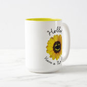 初めまして!良い一日を過ごす ツートーンマグカップ (正面右)