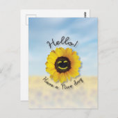 初めまして!良い一日を過ごす ポストカード (正面/裏面)