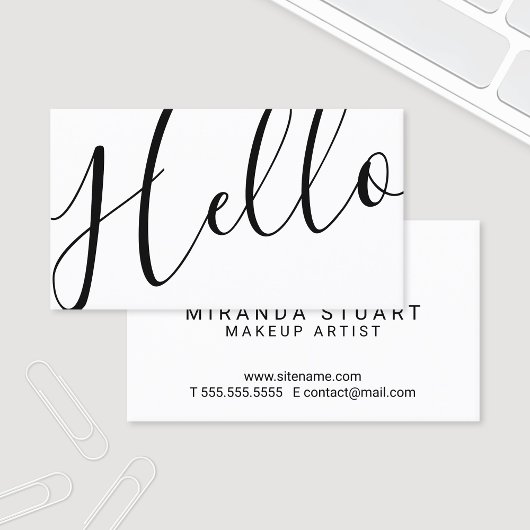 初めまして |黒モダンと白 名刺