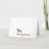 初めまして.Vizslaカード カード (裏面)