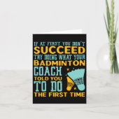 初めもして君は何の監督をやろうとするのがうまくいかない カード (正面)