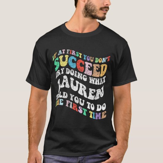 初めもして君は失敗を重んぜぬ Tシャツ (正面)