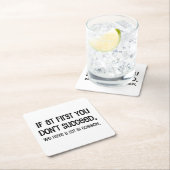 初めもして君は成功しない スクエアペーパーコースター (インサイチュ)