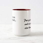 初めもして君は成功しない ツートーンマグカップ (中央)