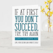 初めもして君は成功しなおもしろいい、父の日 カード (黄色い花)