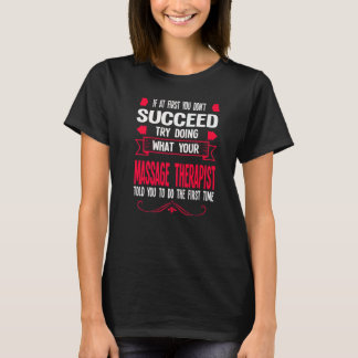 初めもして君は成功しようとしない Tシャツ
