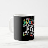 初めもして君はNylaを使おうとしない コーヒーマグカップ (正面左)