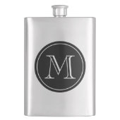 初カスタムモノグラムの式ステンレス鋼フラスコ フラスク (正面)
