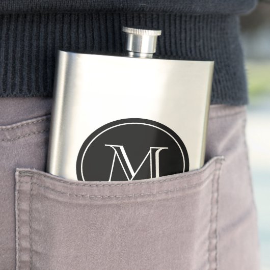 初カスタムモノグラムの式ステンレス鋼フラスコ フラスク (インサイチュ)