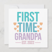 初カラフルめて2022年おじいちゃん引用文ことわざ 招待状 (正面)