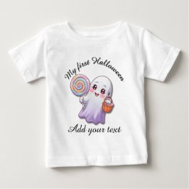 初ハロウィンおばけベビーTシャツ ベビーTシャツ