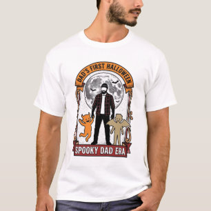 初ハロウィンのパパTシャツ ヴィンテージ スプーキー ファミリー グラフィック Tシャツ