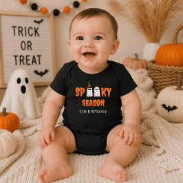 初ハロウィンの衣装 Spooky Season ベビーボディスーツ