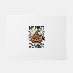 初ハロウィン お兄ちゃん ヴィンテージ パンプキン 月 Tシャツ ドアマット