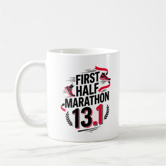 初ハーフマラソン 13.1 コーヒーマグカップ