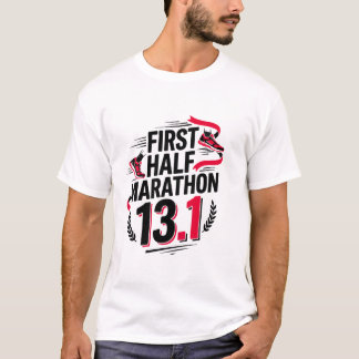 初ハーフマラソン 13.1 Tシャツ