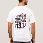 初ハーフマラソン 13.1 Tシャツ (裏面)