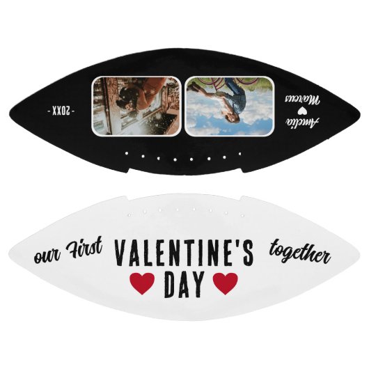 初バレンタインデーの写真2枚 アメリカンフットボール (パネル)