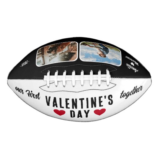 初バレンタインデーの写真2枚 アメリカンフットボール (正面)