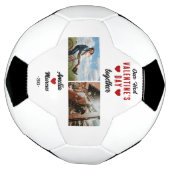 初バレンタインデーの写真2枚 サッカーボール (回転)