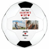 初バレンタインデーの写真2枚 サッカーボール (正面)