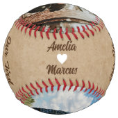 初バレンタインデーの写真2枚 ソフトボール (裏面)