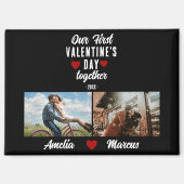 初バレンタインデーの写真2枚 マグネット (正面)