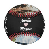 初バレンタインデーの写真2枚 野球ボール (裏面)