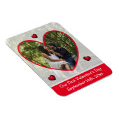 初バレンタインデーの注意喚起フォトマグネット マグネット (右側)